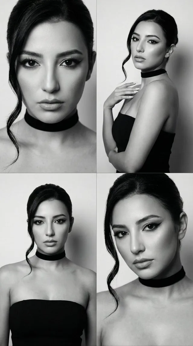 4 ภาพนางแบบสุดเท่ เน้นความเย้ายวน ขาวดำ