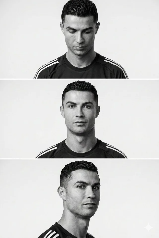 ชุดภาพเหมือนชายขาวดำสไตล์มินิมอล 3 แผง