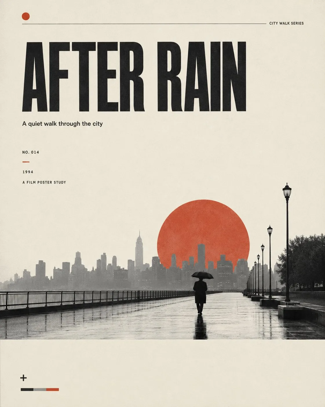 โปสเตอร์ภาพยนตร์มินิมอล สไตล์บรรณาธิการ 1