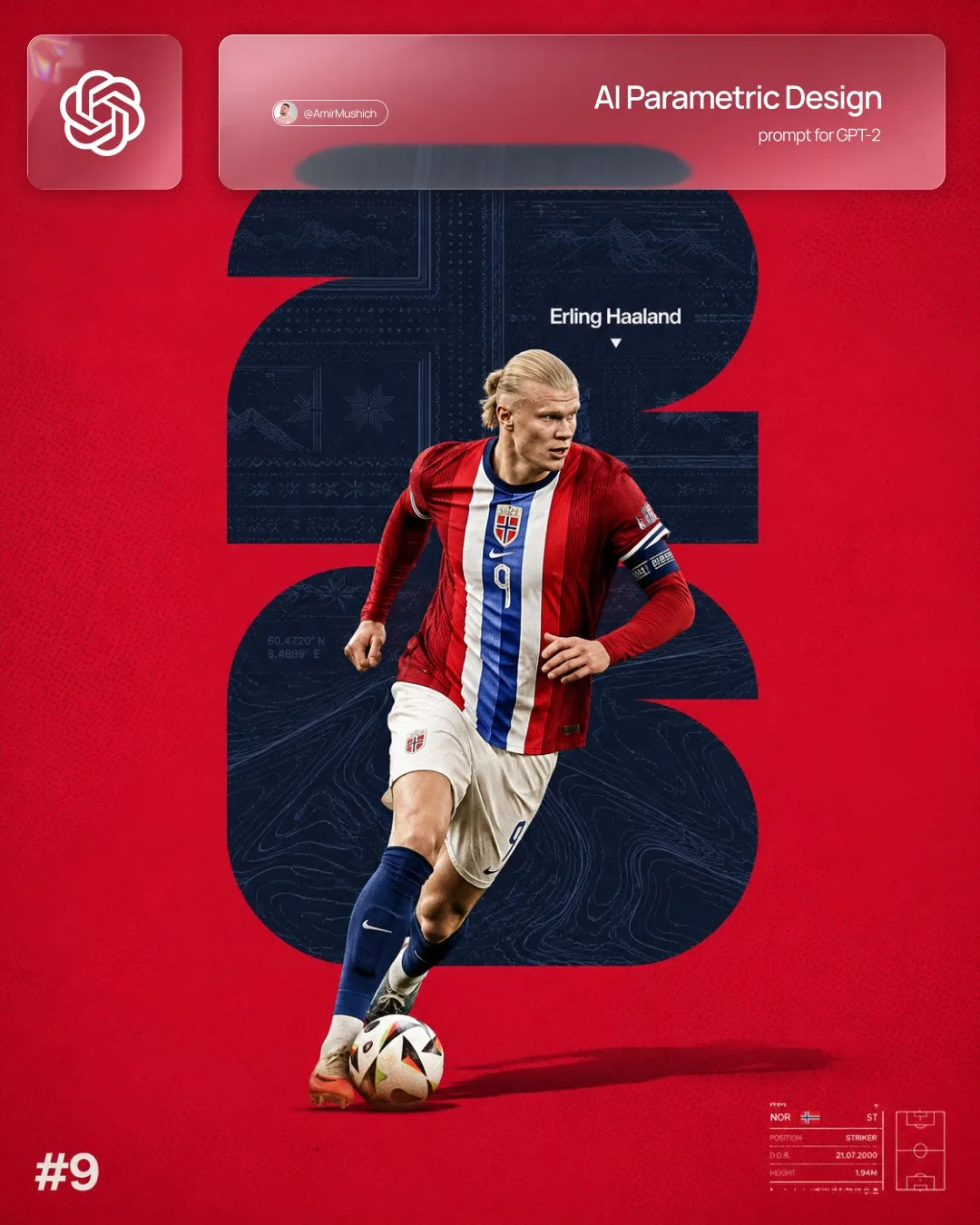 โปสเตอร์ฟุตบอลโลก 2026 สไตล์มินิมอล 1