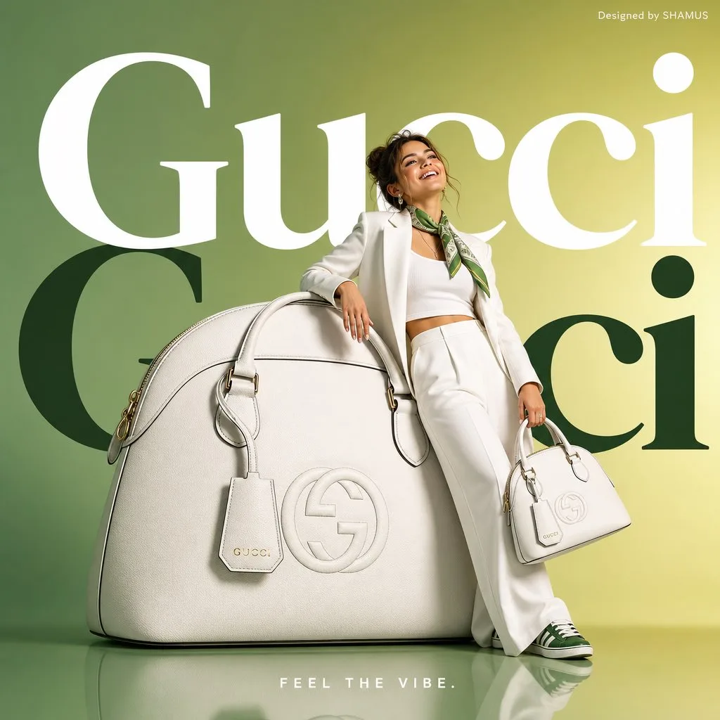 โฆษณากระเป๋า GUCCI ใบยักษ์สไตล์มินิมอล 1
