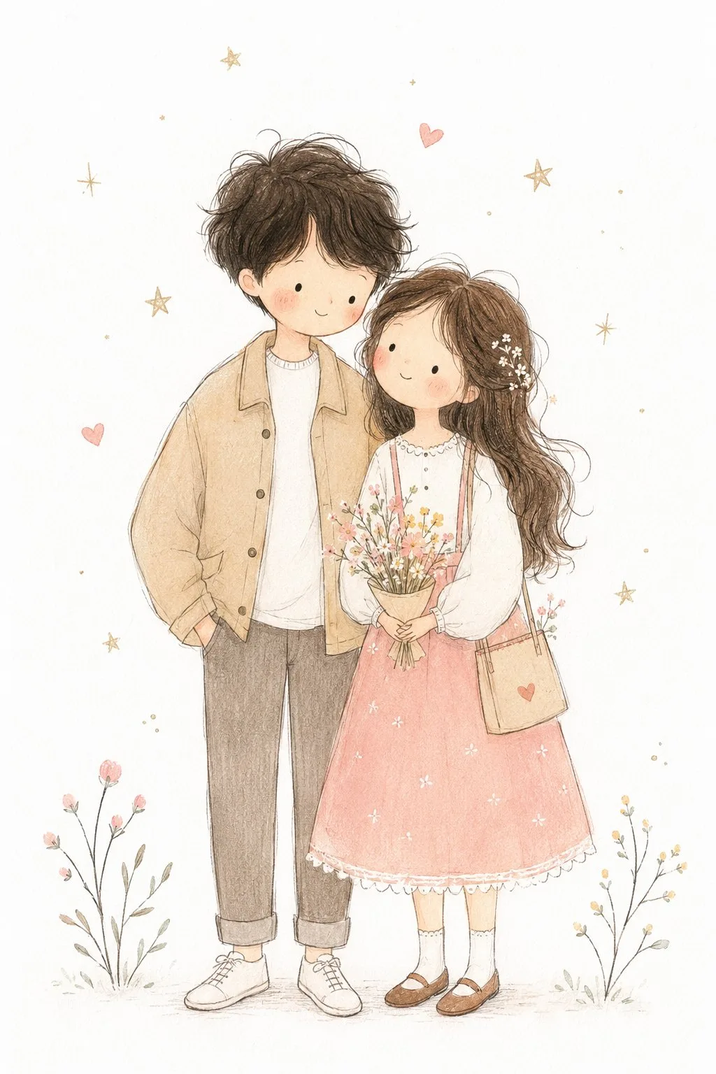 ภาพประกอบเทพนิยายวาดมือสไตล์มินิมอล 1