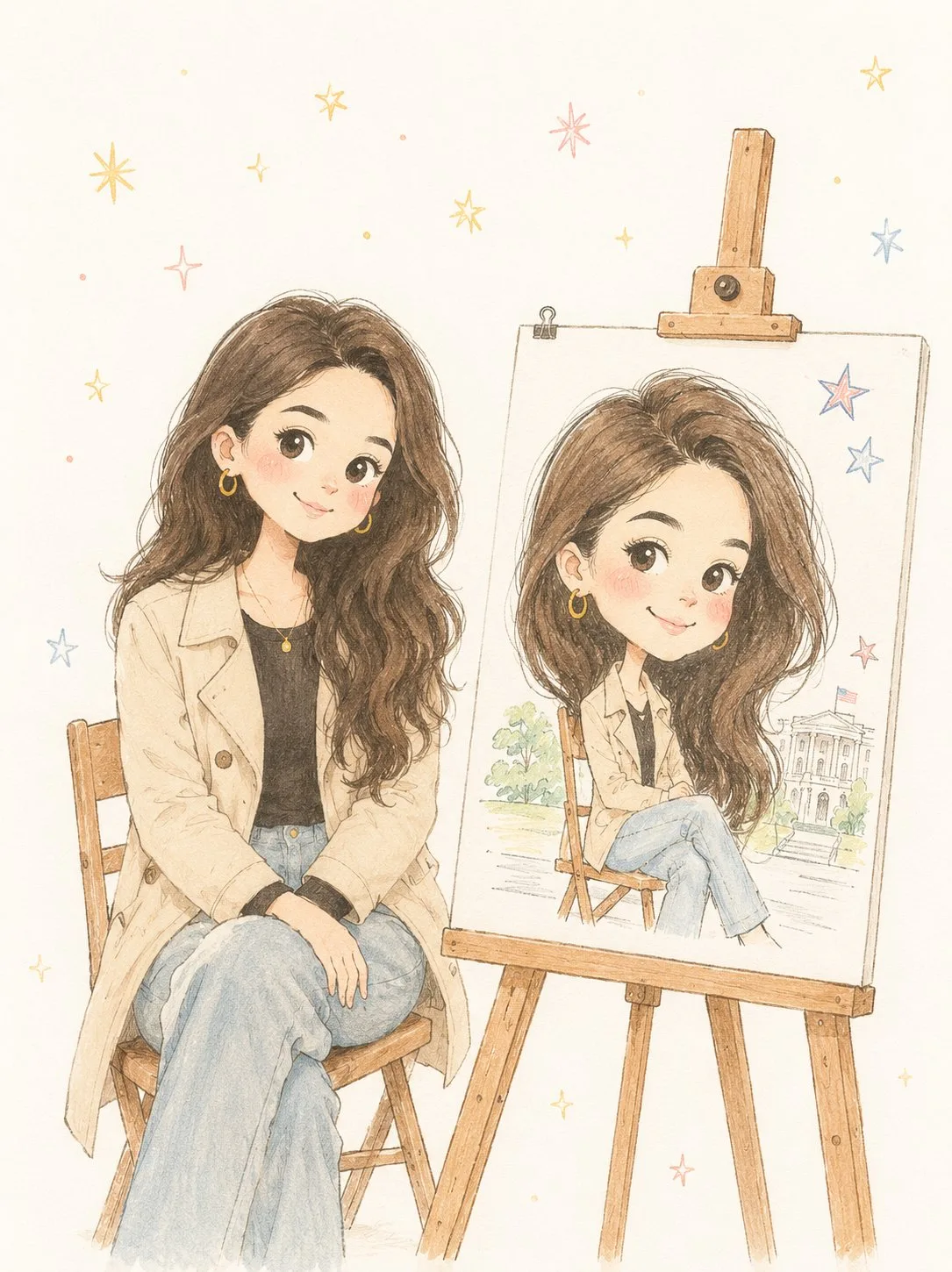 ภาพประกอบเทพนิยายวาดมือ สไตล์มินิมอล 2