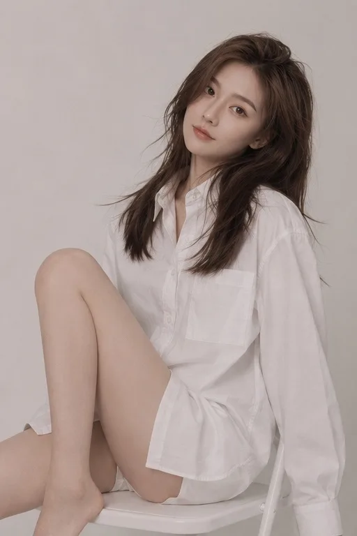 ภาพพอร์ตเทรตสาวเอเชียในสตูดิโอสไตล์มินิมอล 1