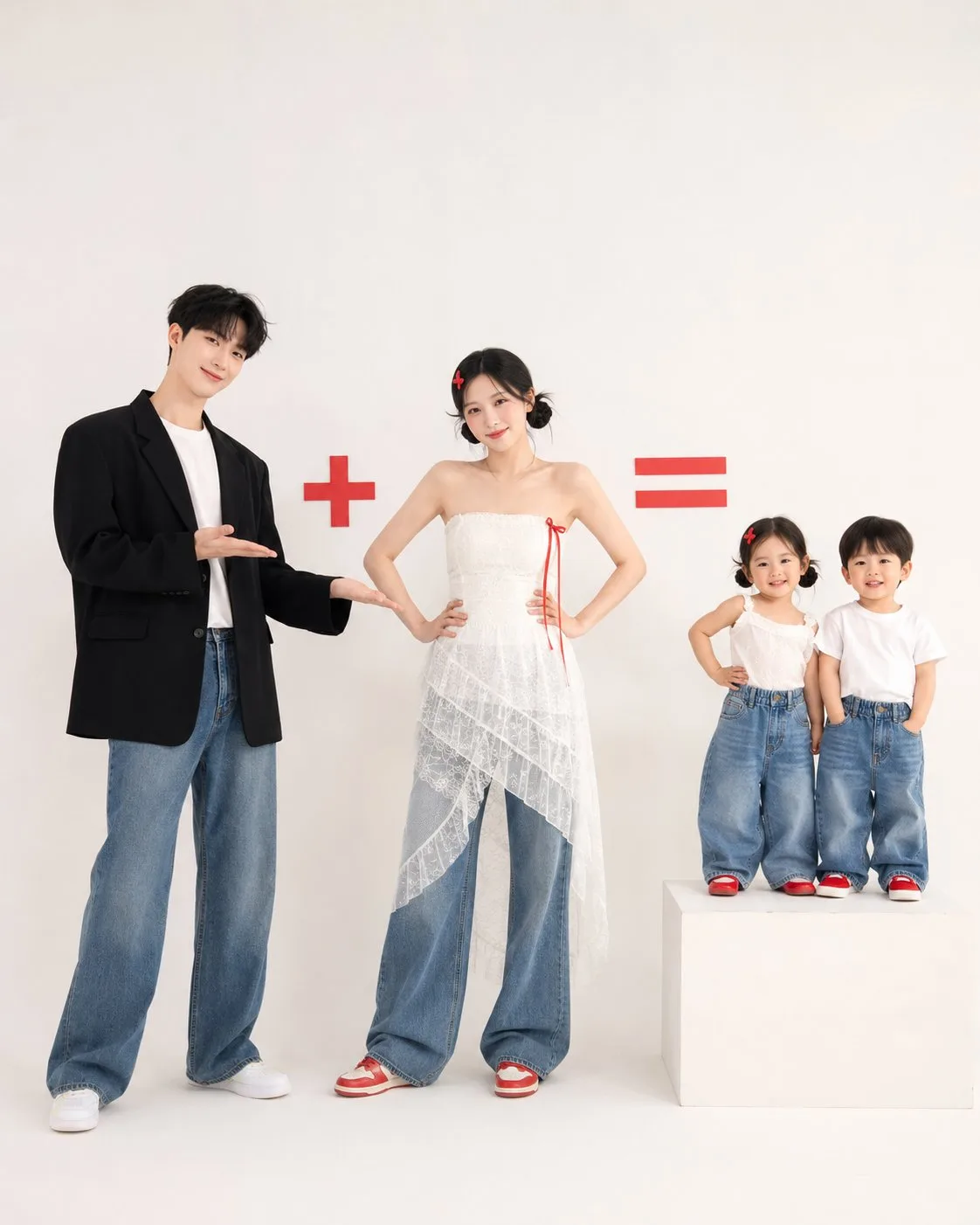 ครอบครัวเกาหลีมินิมอล: พ่อแม่ลูก สไตล์นิตยสารแฟชั่น 1