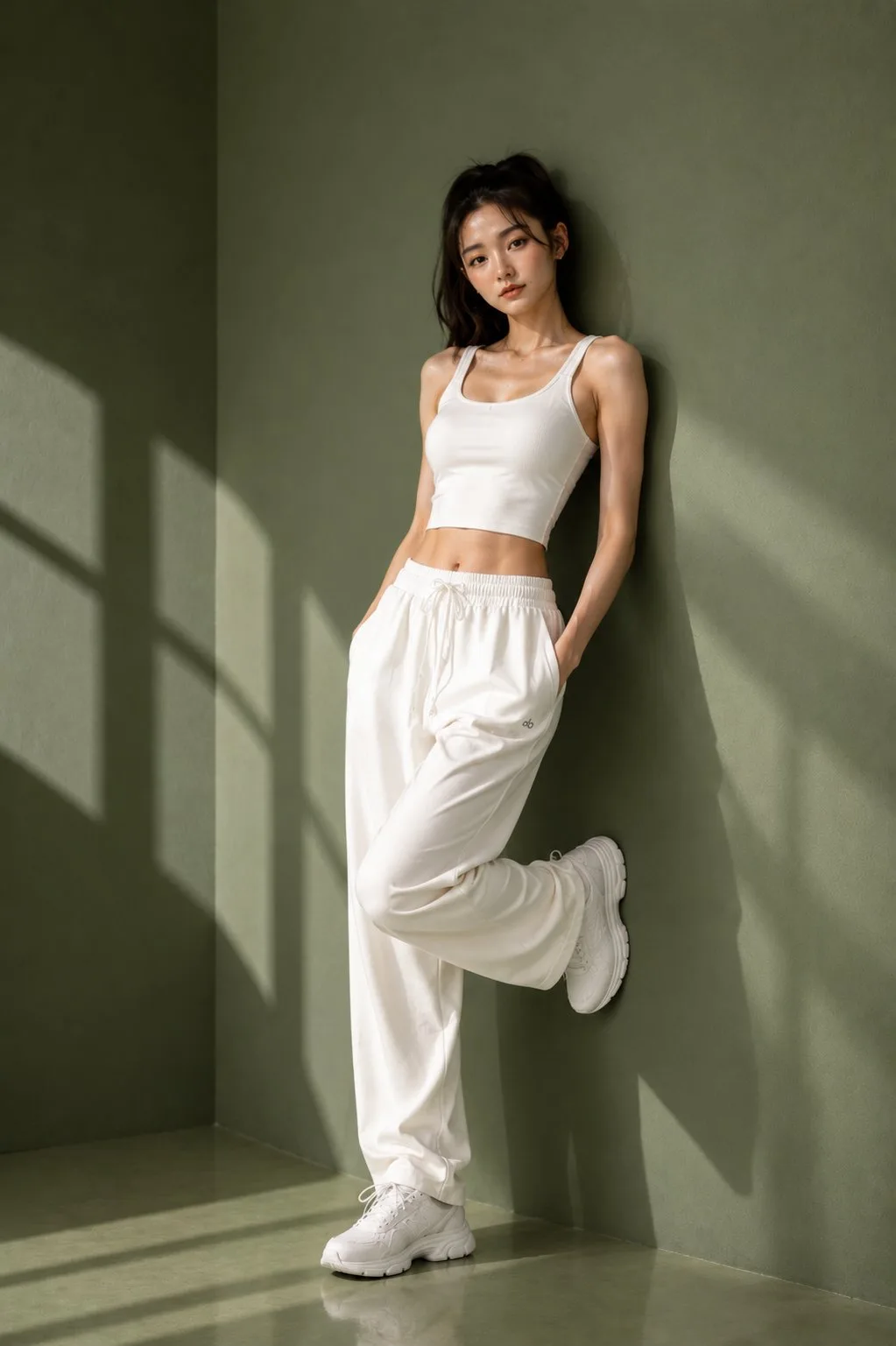 สาวเอเชียแบบมินิมอล Sporty หรูหรา 2