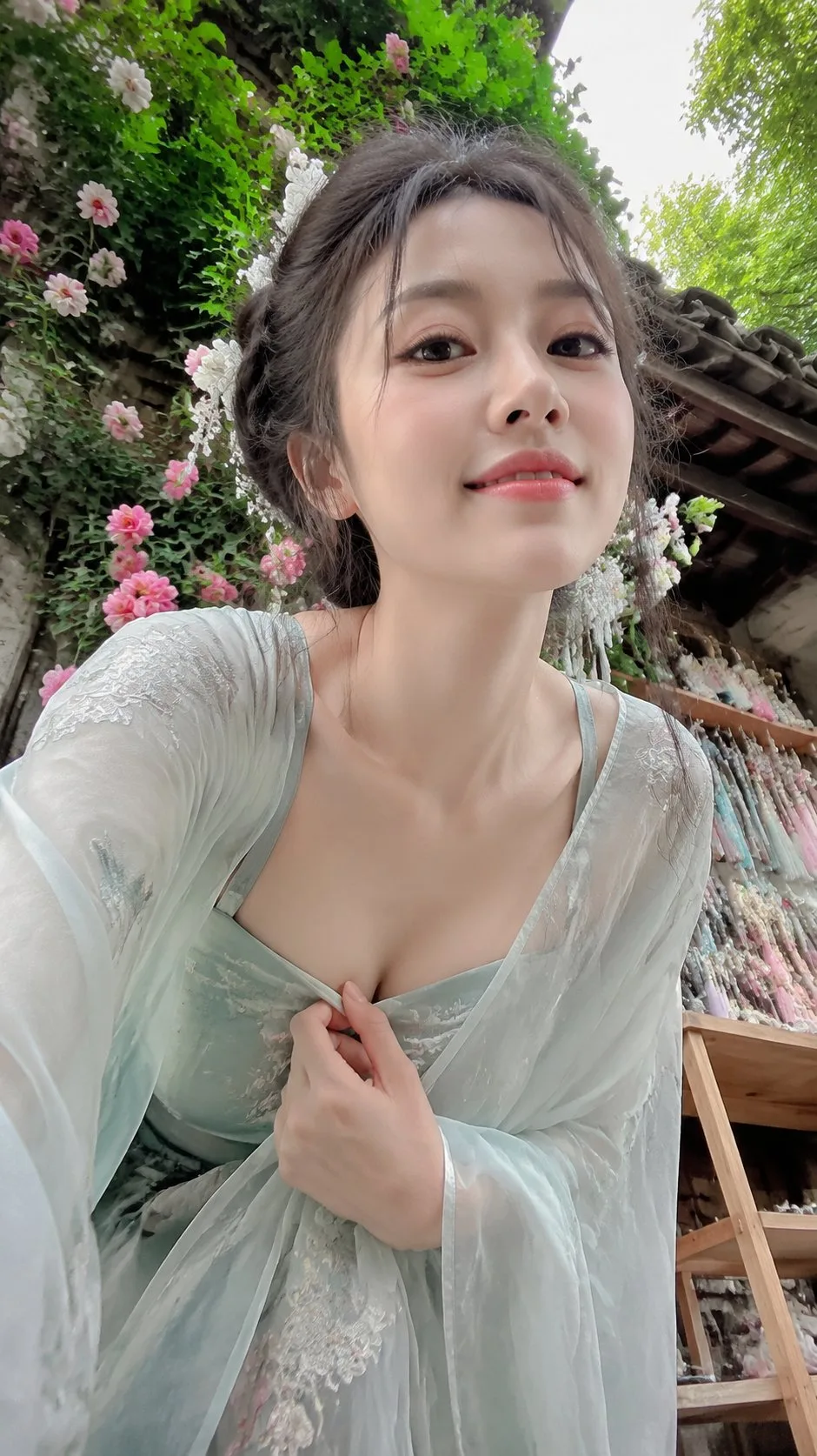 เซลฟี่สาวจีนโบราณ: มุมมองมือถือสุดโรแมนติก 1