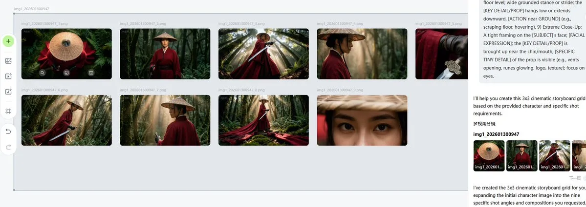 นักรบหญิงชุดแดงแห่งบูรพาในป่าหมอกยามเช้า 1