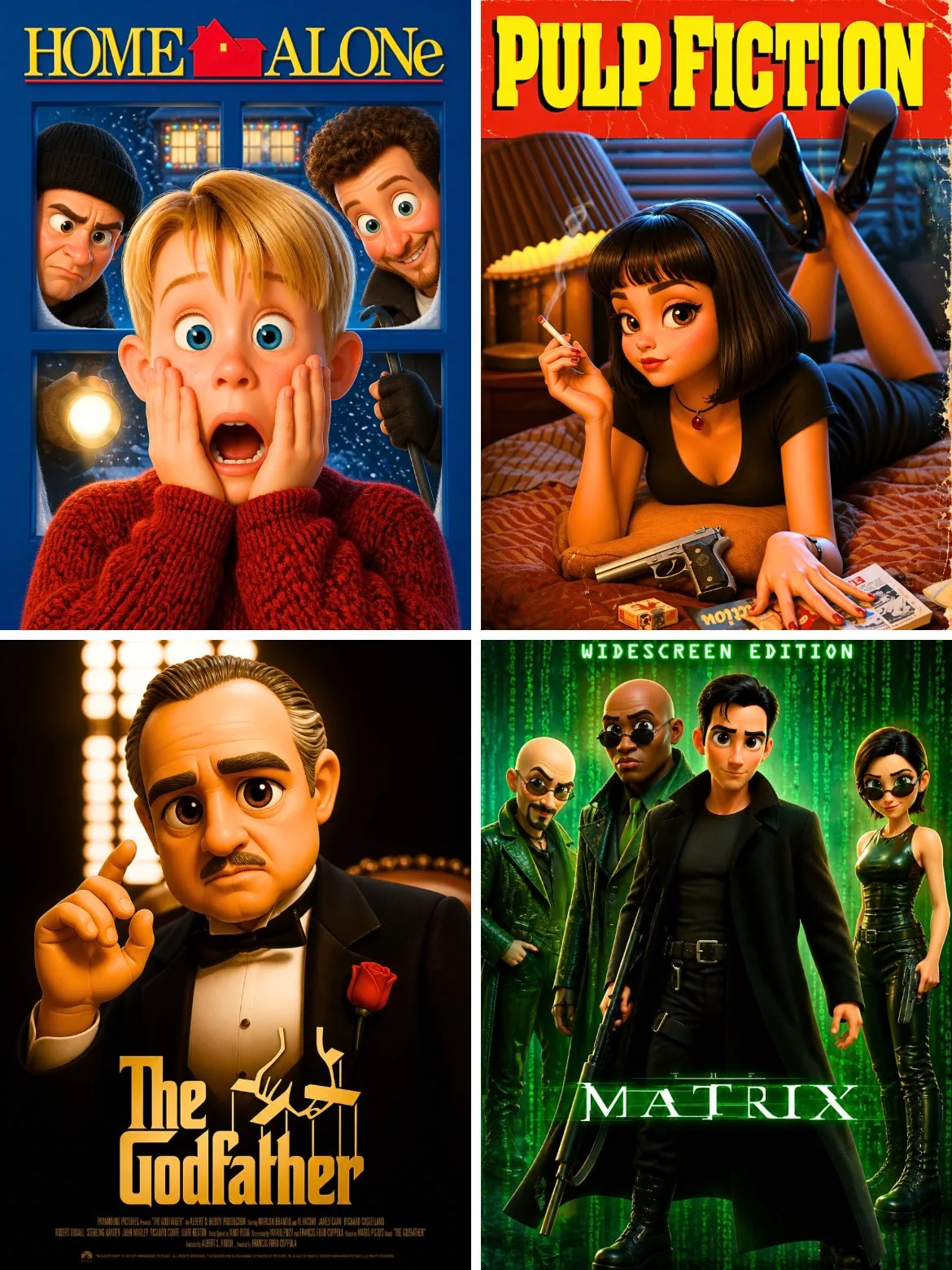 เปลี่ยนโปสเตอร์หนังเป็น Pixar 3D การ์ตูน 1