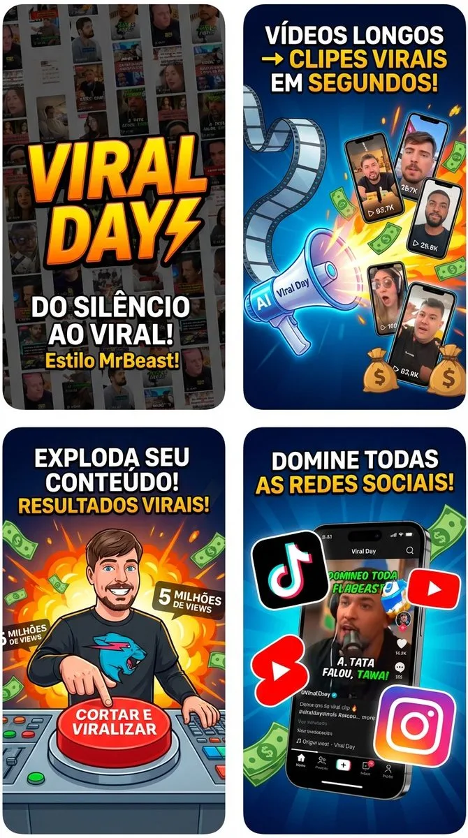 สร้างภาพโปรโมทแอป Viral Day สไตล์ MrBeast 1