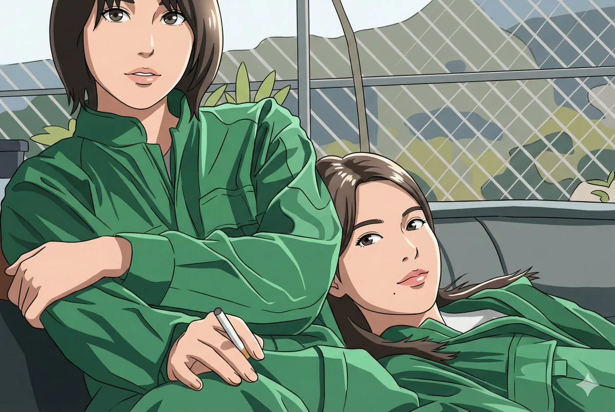 นีออนเรืองรอง: ภาพประกอบยุค 80s City Pop จากละครญี่ปุ่น 1