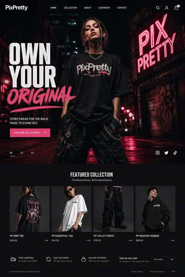 เว็บสตรีทแวร์ Neon Night Style 1