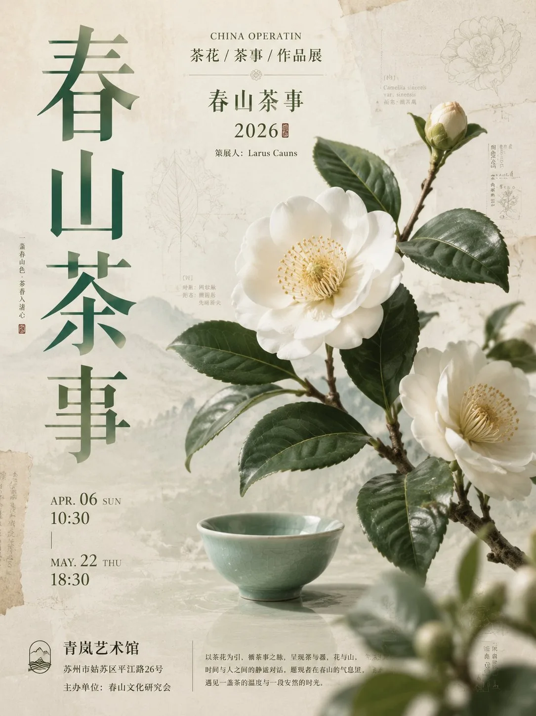 โปสเตอร์นิทรรศการสไตล์จีนร่วมสมัยสุดหรู 2
