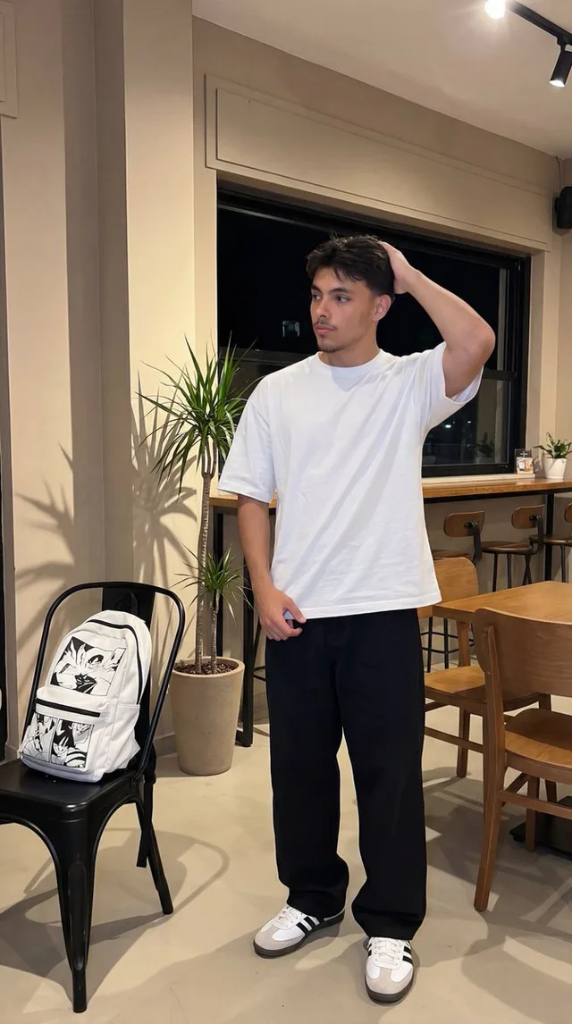 ภาพแฟลชคาเฟ่ยามค่ำคืน สตรีทสไตล์