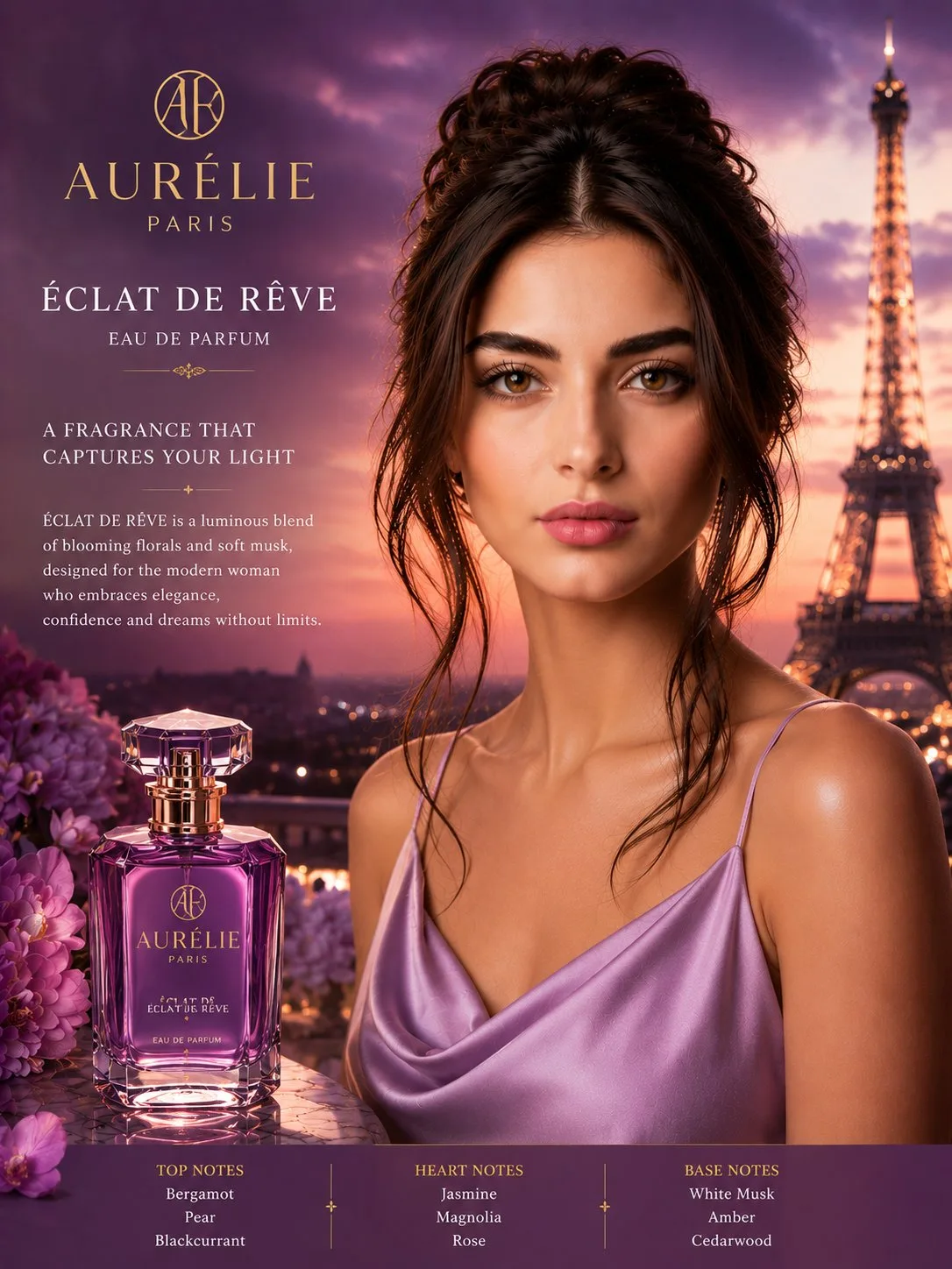 ภาพโฆษณาน้ำหอม Noiréva Paris: ค่ำคืนแห่งปารีส 2