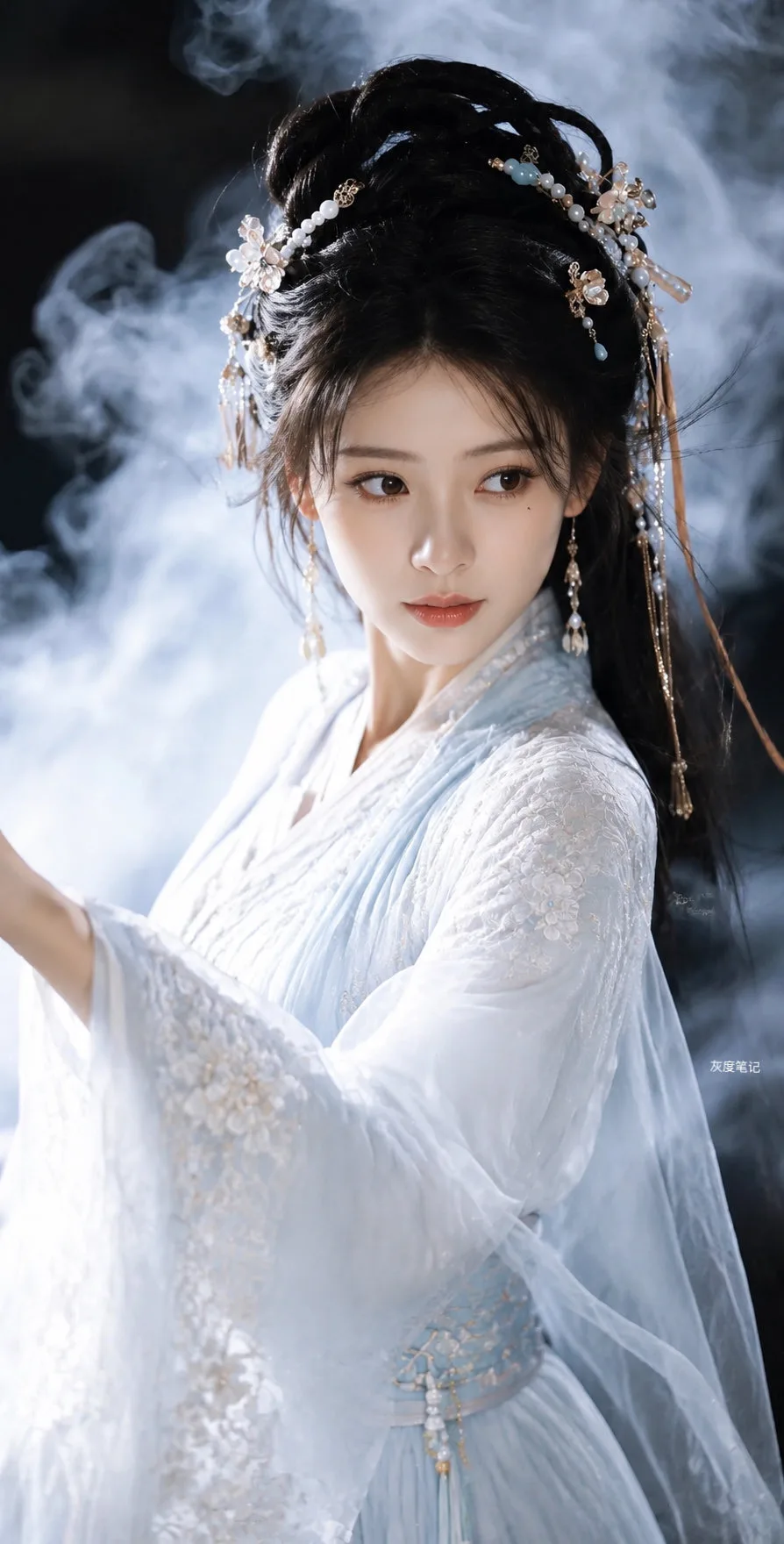 ภาพพอร์เทรตหญิงสาวจีนคลาสสิก สไตล์ภาพยนตร์ 1