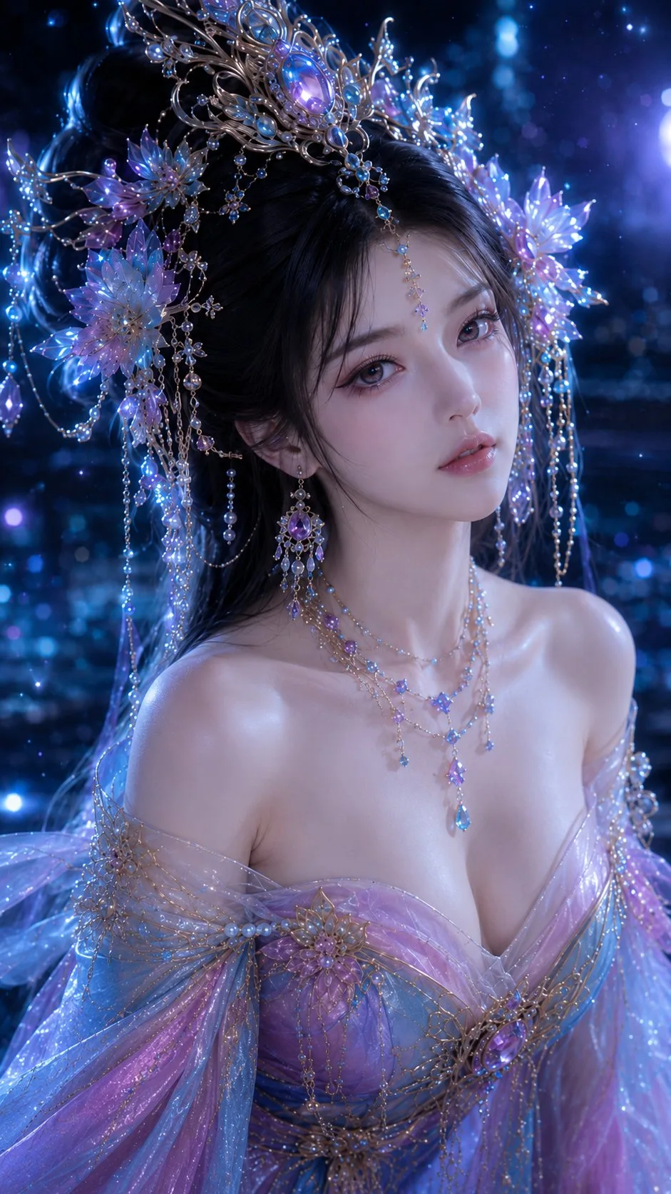 พอร์เทรตสาวงามจีนแฟนตาซี 3D หรูหรา 1