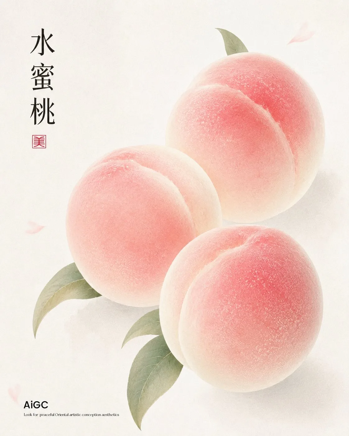 โปสเตอร์ผลไม้สไตล์จีนมินิมอล: สุนทรียศาสตร์ตะวันออก 2