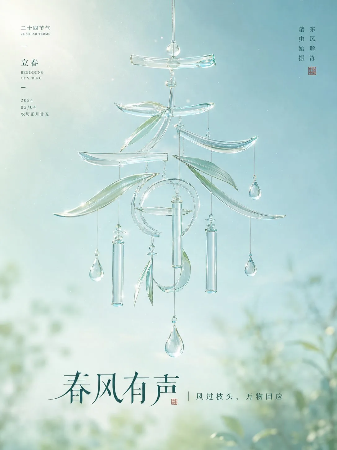 โปสเตอร์ภาพวิชวลสไตล์โอเรียนทัล (มินิมอล) ระดับไฮเอนด์ 1