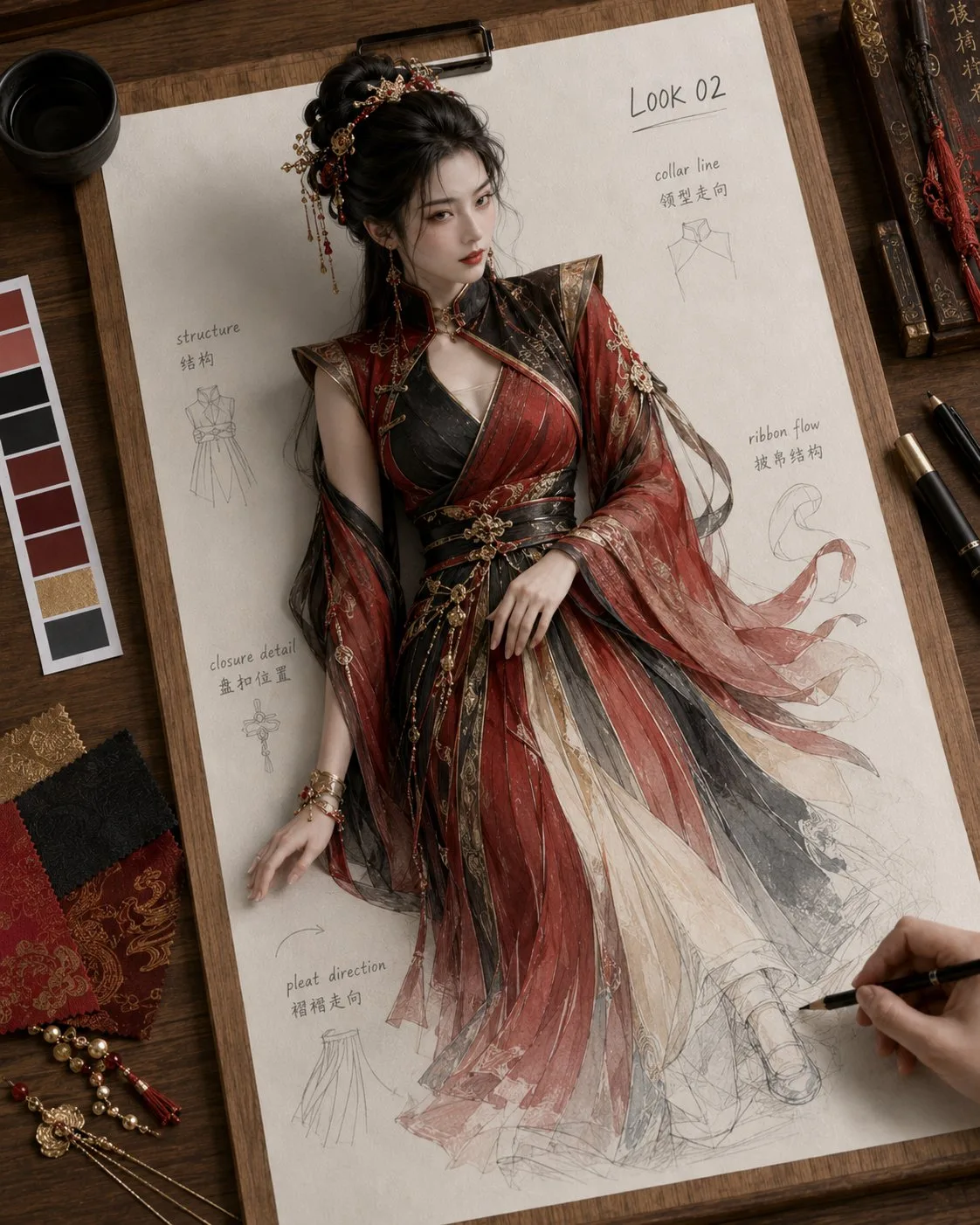 ชุดโบราณบนกระดาษ: ความจริงจากภาพร่าง 2