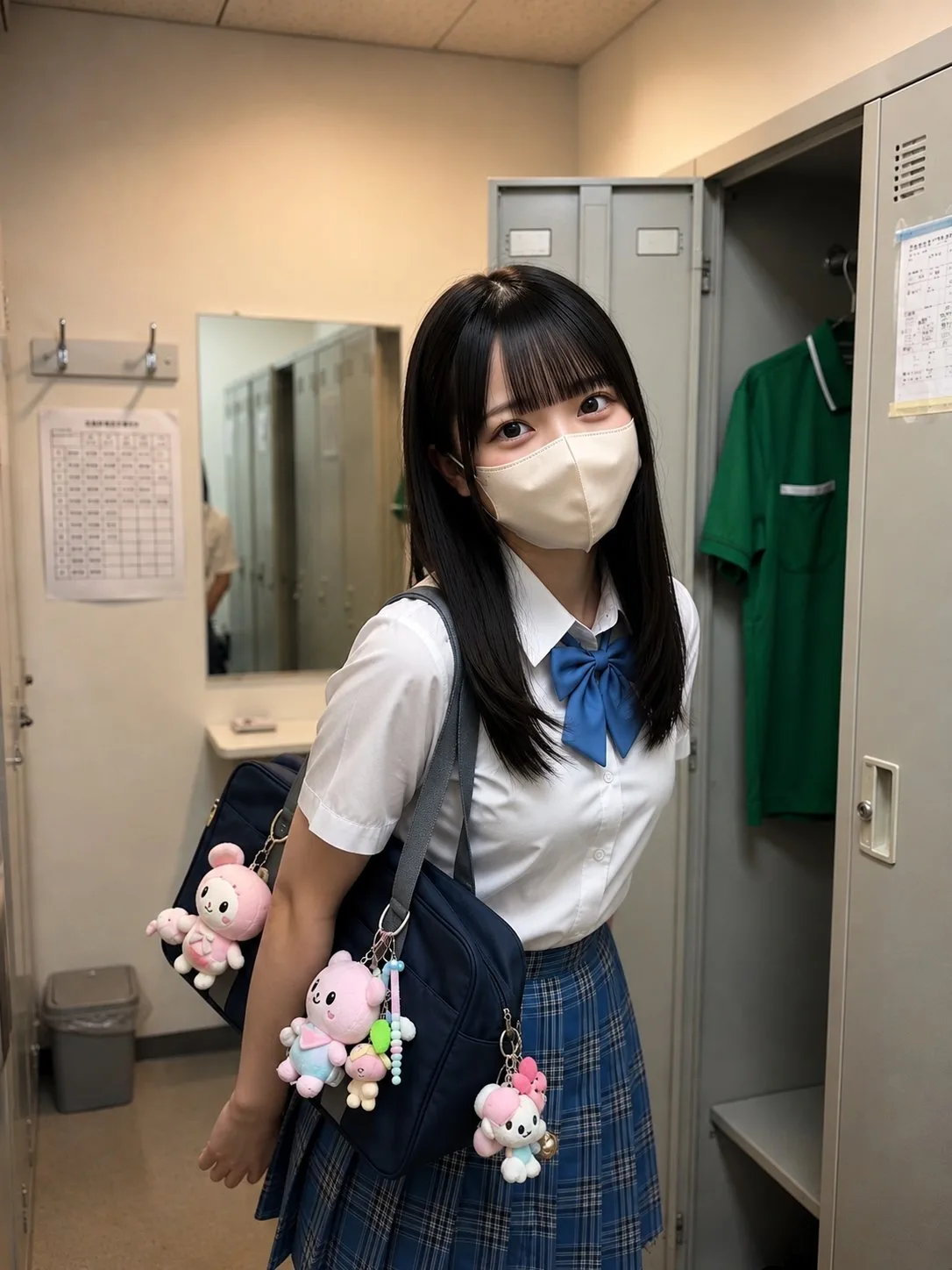 สาวเอเชียในห้องเปลี่ยนชุด: ภาพเหมือนจริง 1