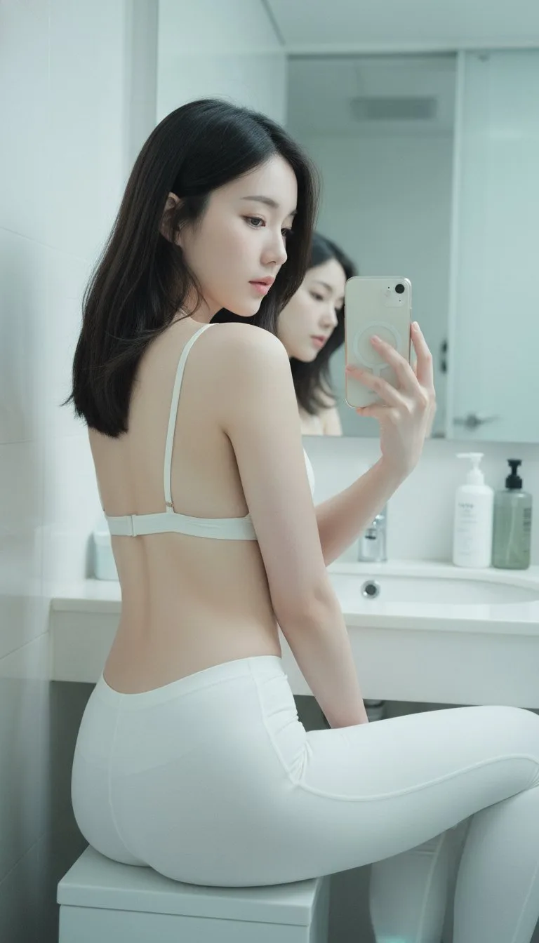 สาวเอเชียในห้องน้ำ สไตล์ญี่ปุ่น-เกาหลี 1