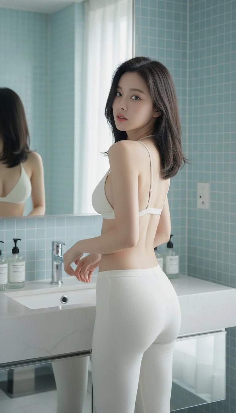 สาวเอเชียในห้องน้ำ สไตล์ญี่ปุ่น-เกาหลี 2