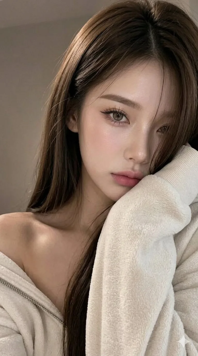 เซลฟี่สาวชุดฮู้ด: ภาพเหมือนจริง 1