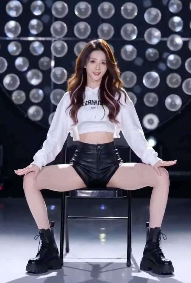 สาวหวานเท่เต้นเก้าอี้สุดแซ่บ ผมน้ำตาลไฮไลท์ชมพู
