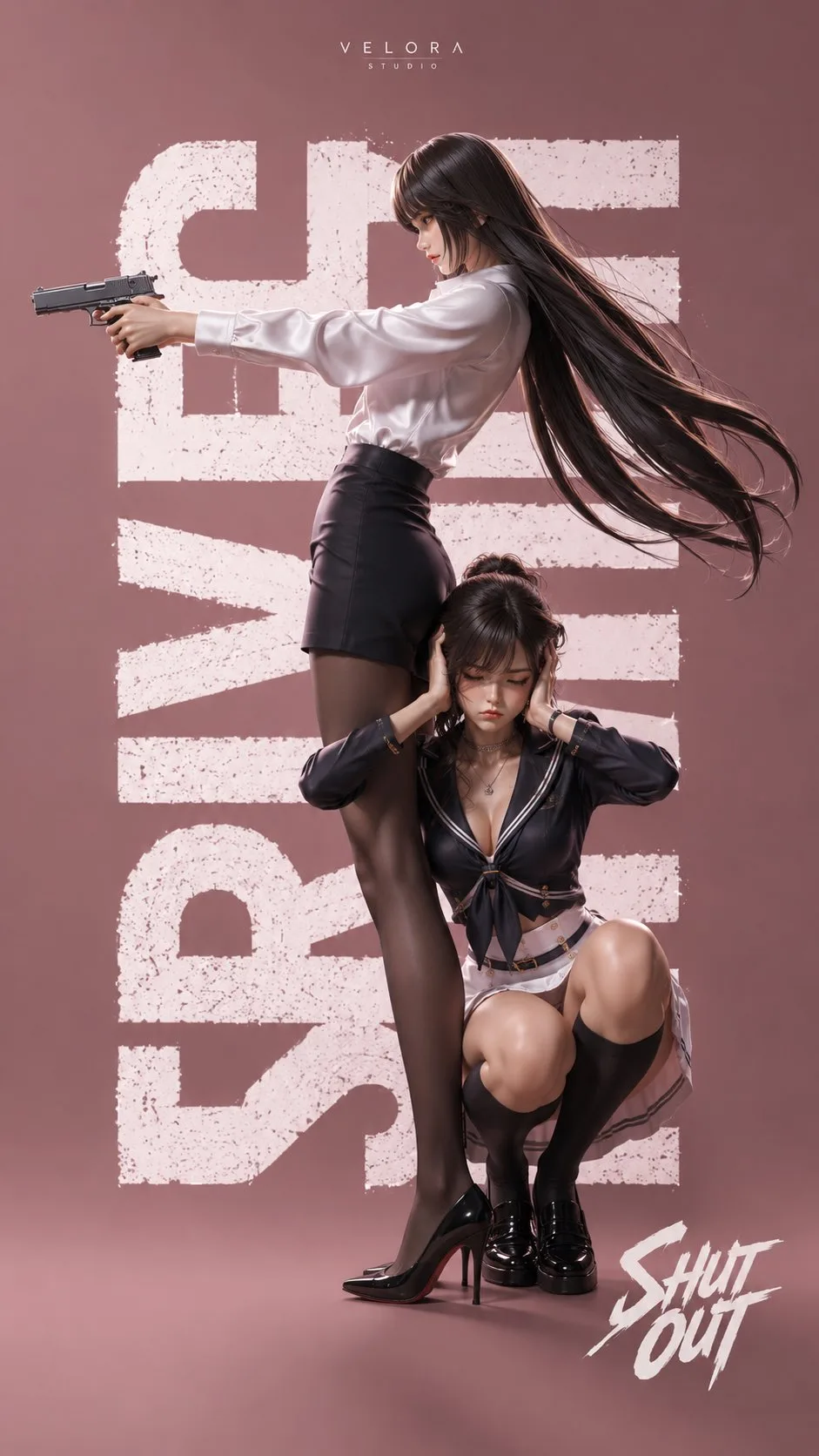 โปสเตอร์สายลับแฟชั่นสีชมพูสุดหรู 1