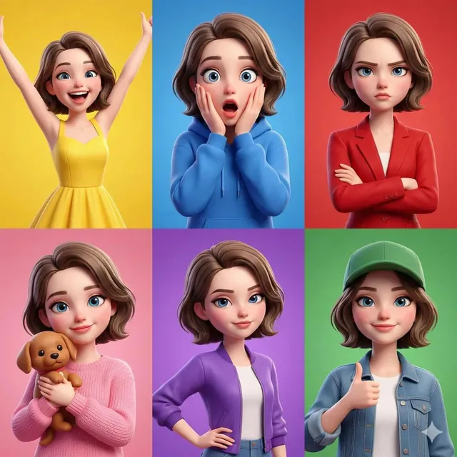 สาวพิกซาร์ 6 ช่อง 6 อารมณ์
