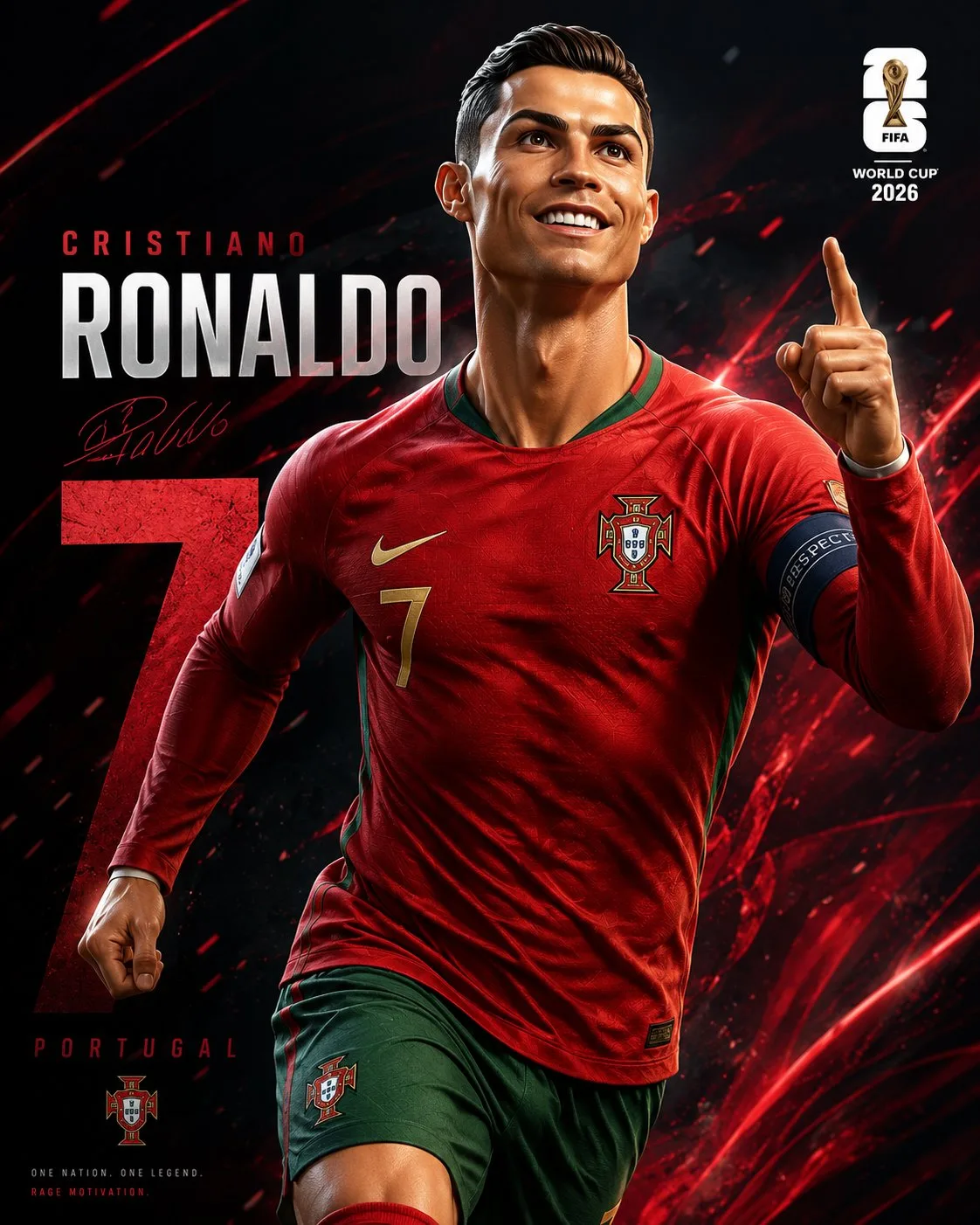 โปสเตอร์นักฟุตบอลสไตล์พิกซาร์ 3D สมจริง 1