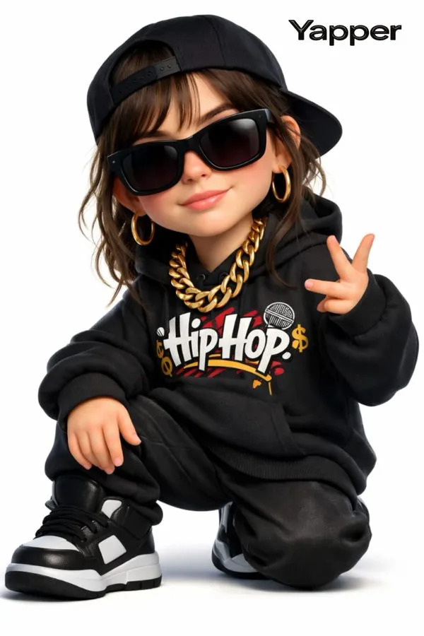 สาวฮิปฮอป 3D สไตล์ Pixar สุดคูล 1