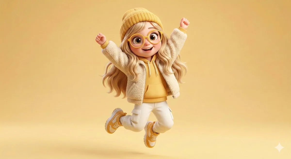 สาวน้อยร่าเริงสไตล์ Pixar: กระโดดสุดพลัง 1