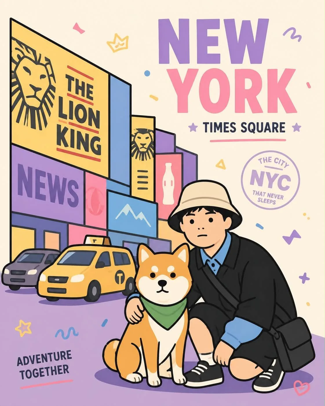 โปสเตอร์เวกเตอร์คนกับสัตว์เลี้ยงแสนขี้เล่น 2