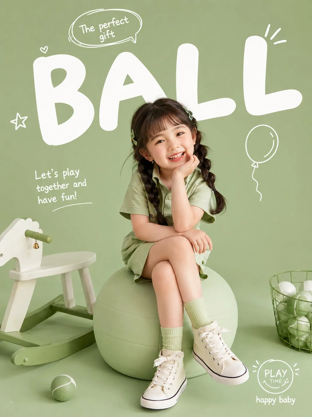โปสเตอร์แฟชั่นเด็กเกาหลี: สนุกสดใส สไตล์สตูดิโอ 1
