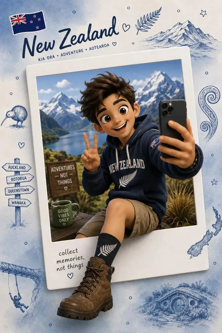 โปสเตอร์ท่องเที่ยว 3D สไตล์พิกซาร์สุดน่ารัก 1