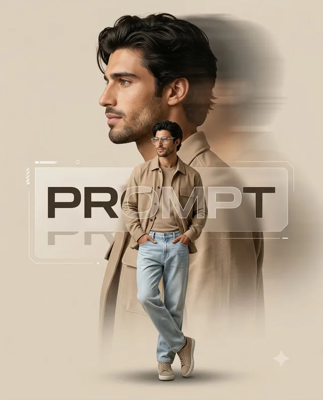 ภาพบุคคลสไตล์โปสเตอร์ภาพยนตร์ระดับพรีเมียม