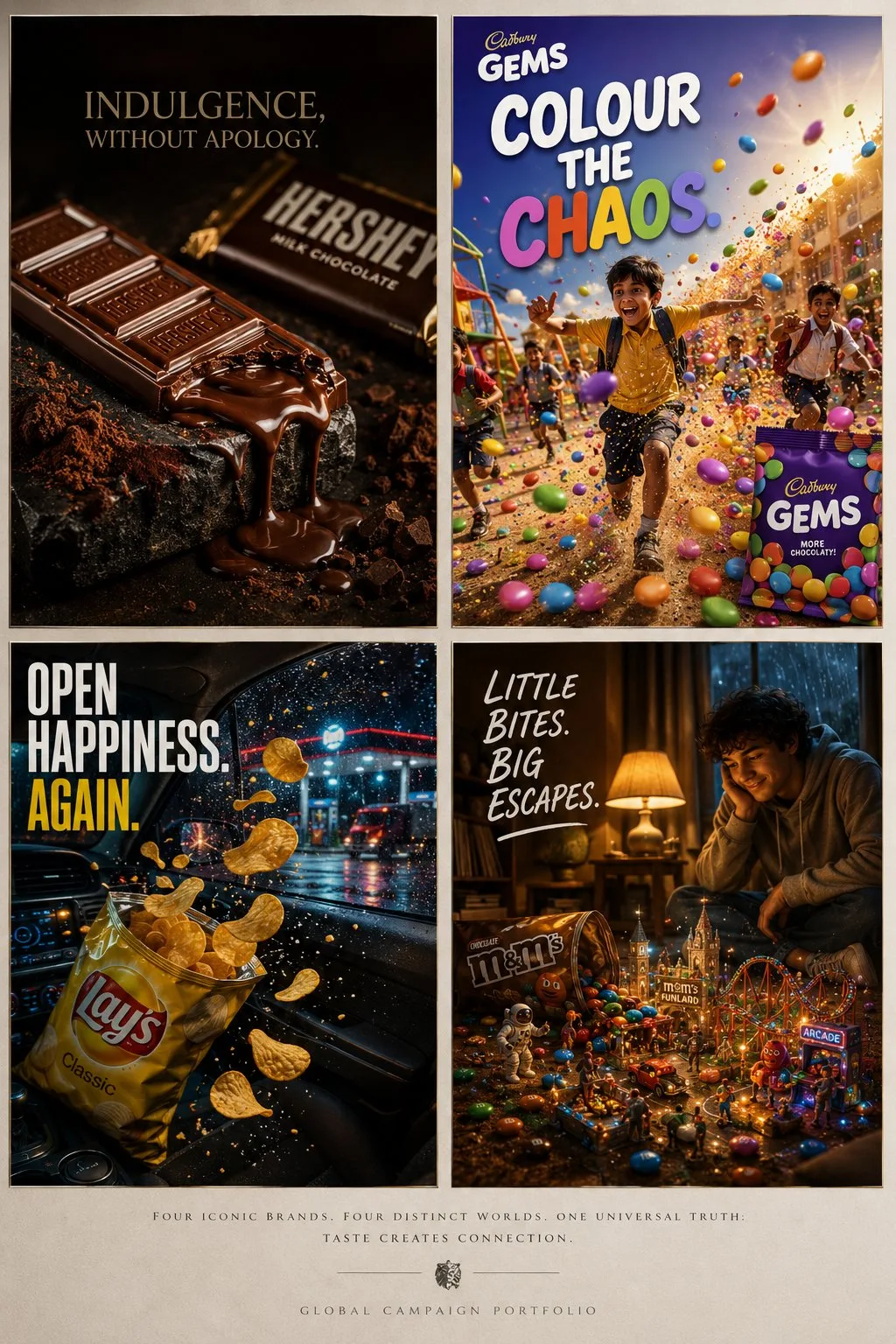 คอลลาจโฆษณา FMCG พรีเมียม สไตล์ Cannes Lions 1