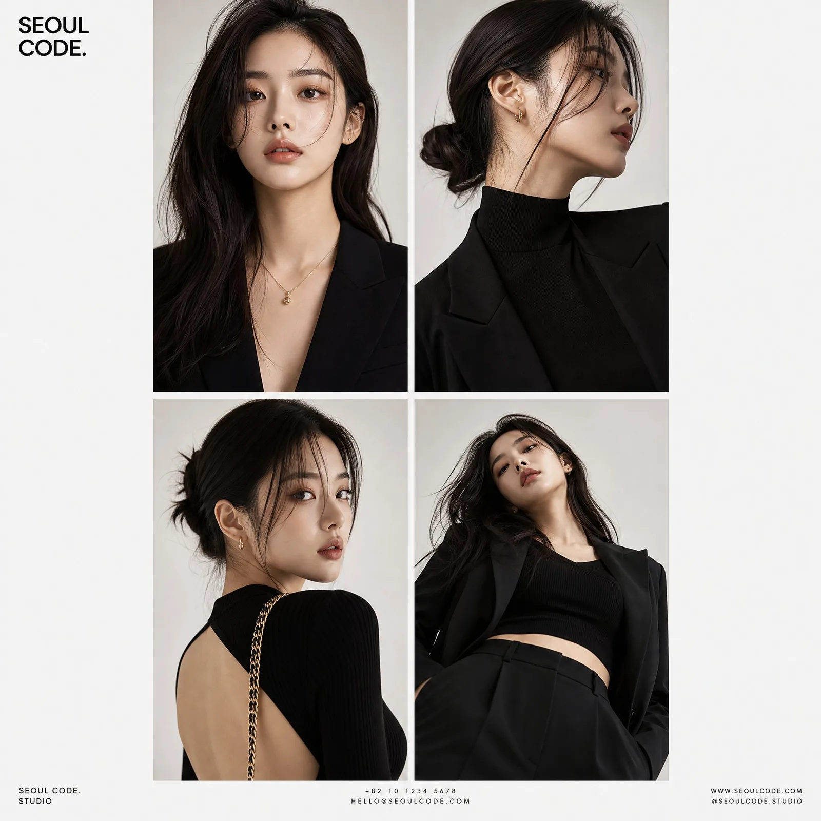 นางแบบเกาหลีแฟชั่นไฮเอนด์ 4 ช่อง 1