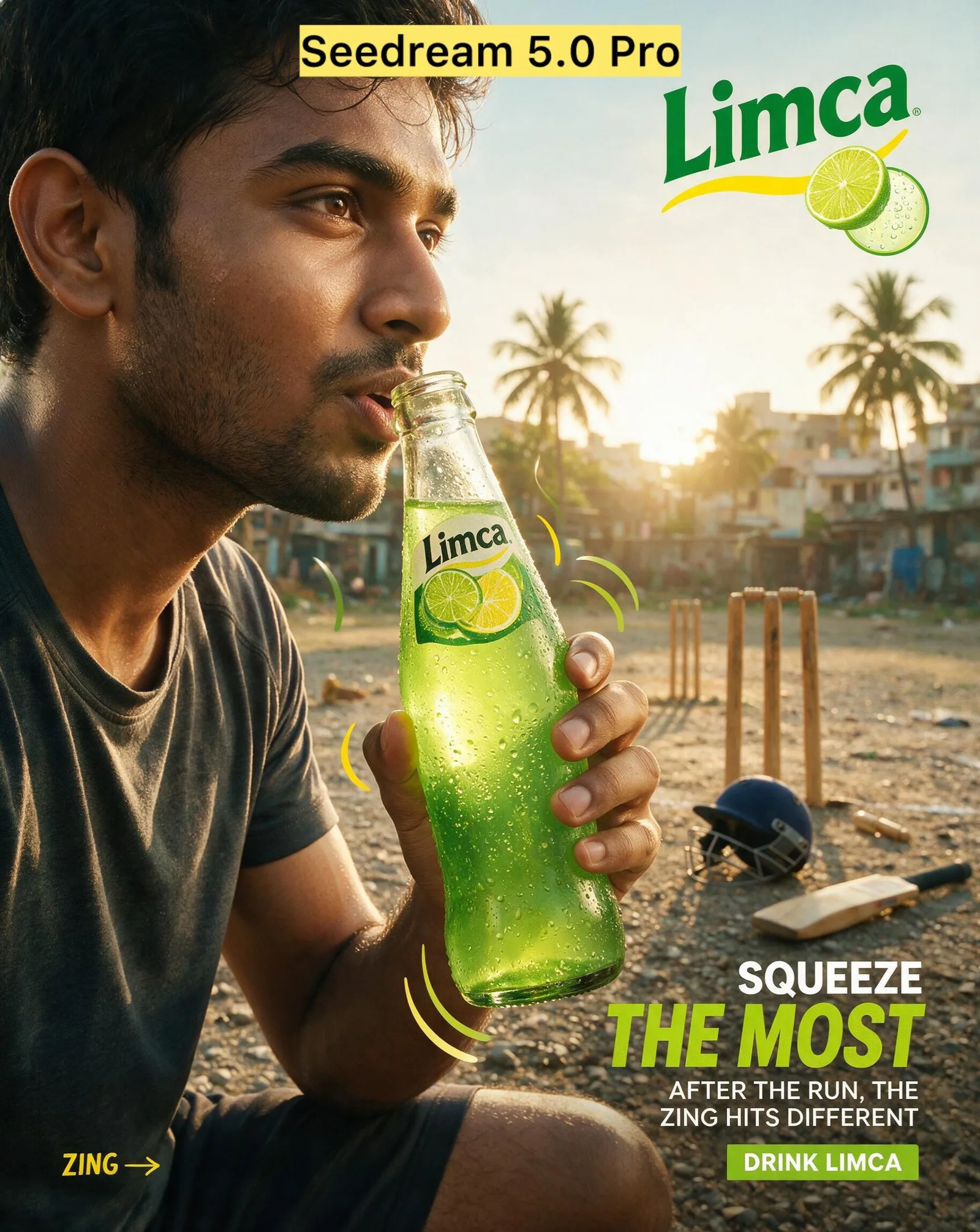โปสเตอร์ Limca พรีเมียม: สดชื่นแบบ Coca-Cola x Ogilvy 2