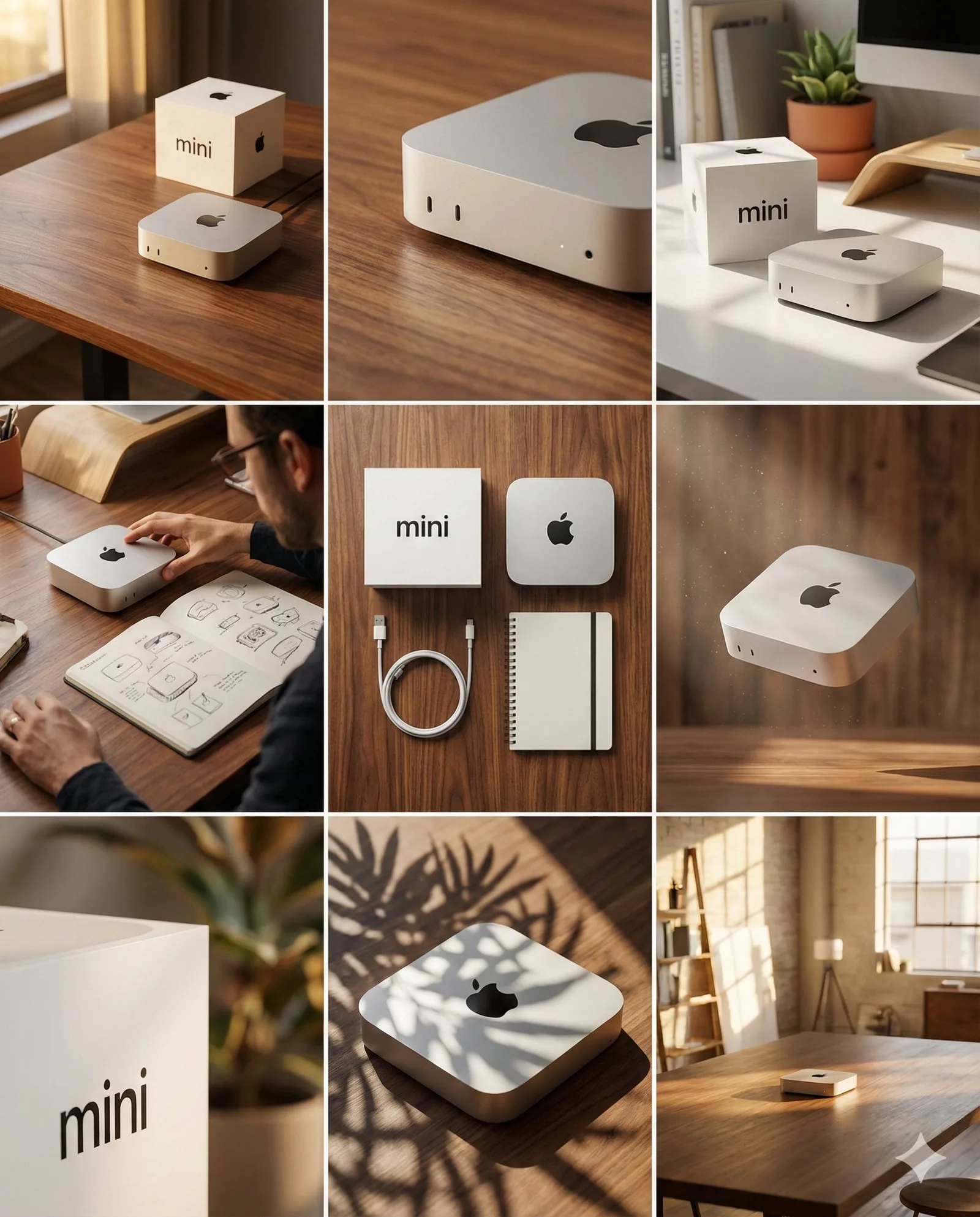 สตอรี่บอร์ดดีไซน์แบรนด์ Mac mini 3x3: ฉบับย่อ 1