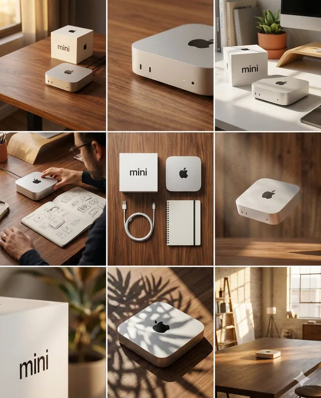 สตอรี่บอร์ดดีไซน์แบรนด์ Mac mini 3x3: ฉบับย่อ