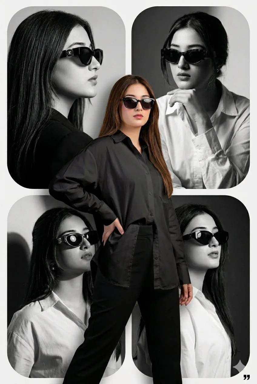 โปสเตอร์คอลลาจแฟชั่นทันสมัยระดับพรีเมียม 1