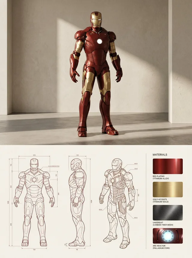 แคตตาล็อกดีไซน์ Iron Man ขั้นสูง