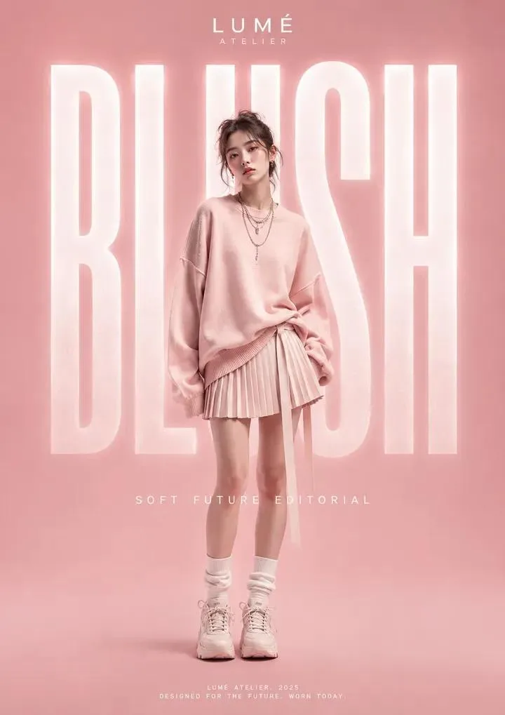 โปสเตอร์นิตยสารแฟชั่นสตรีทแวร์หรู 1