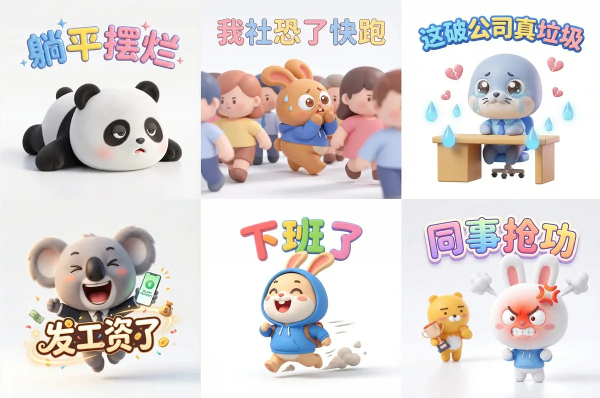 สร้างคาแรคเตอร์สติกเกอร์ 3D สุดน่ารัก 1