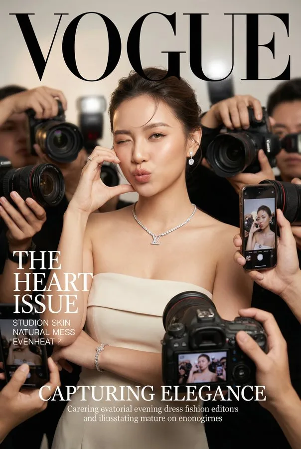 พอร์ตเทรตแฟชั่นปกนิตยสาร Vogue สมจริง