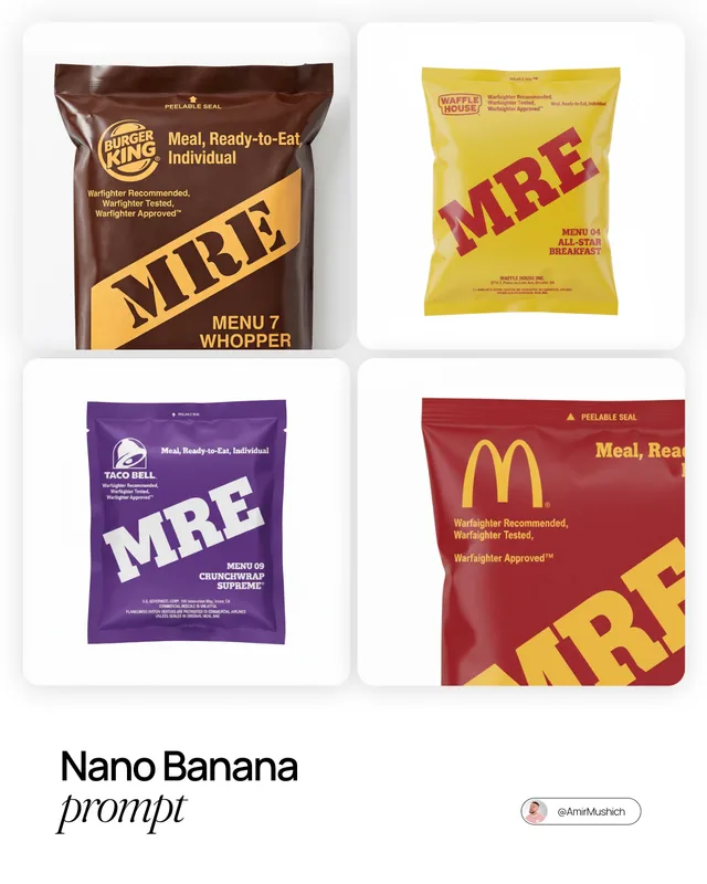 สร้างบรรจุภัณฑ์ MRE แบรนด์อาหาร (อาหารทหาร)
