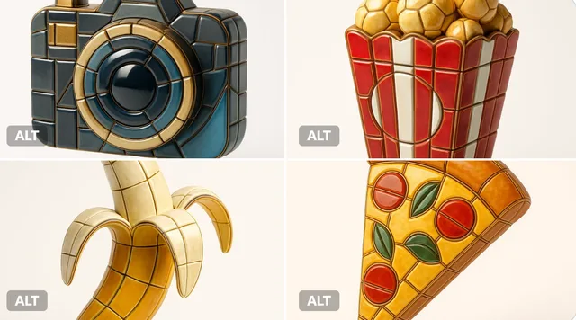 Emoji โมเสกเคลือบฟัน 3 มิติ สุดหรู